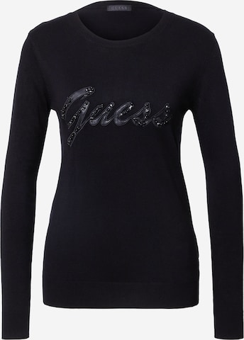 Pullover di GUESS in nero: frontale