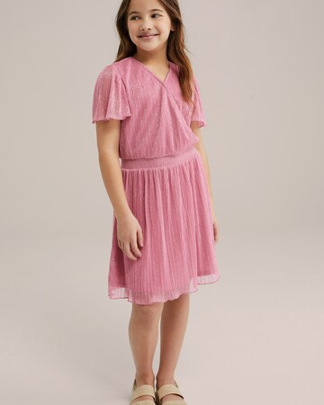 WE Fashion Jurk in Roze: voorkant