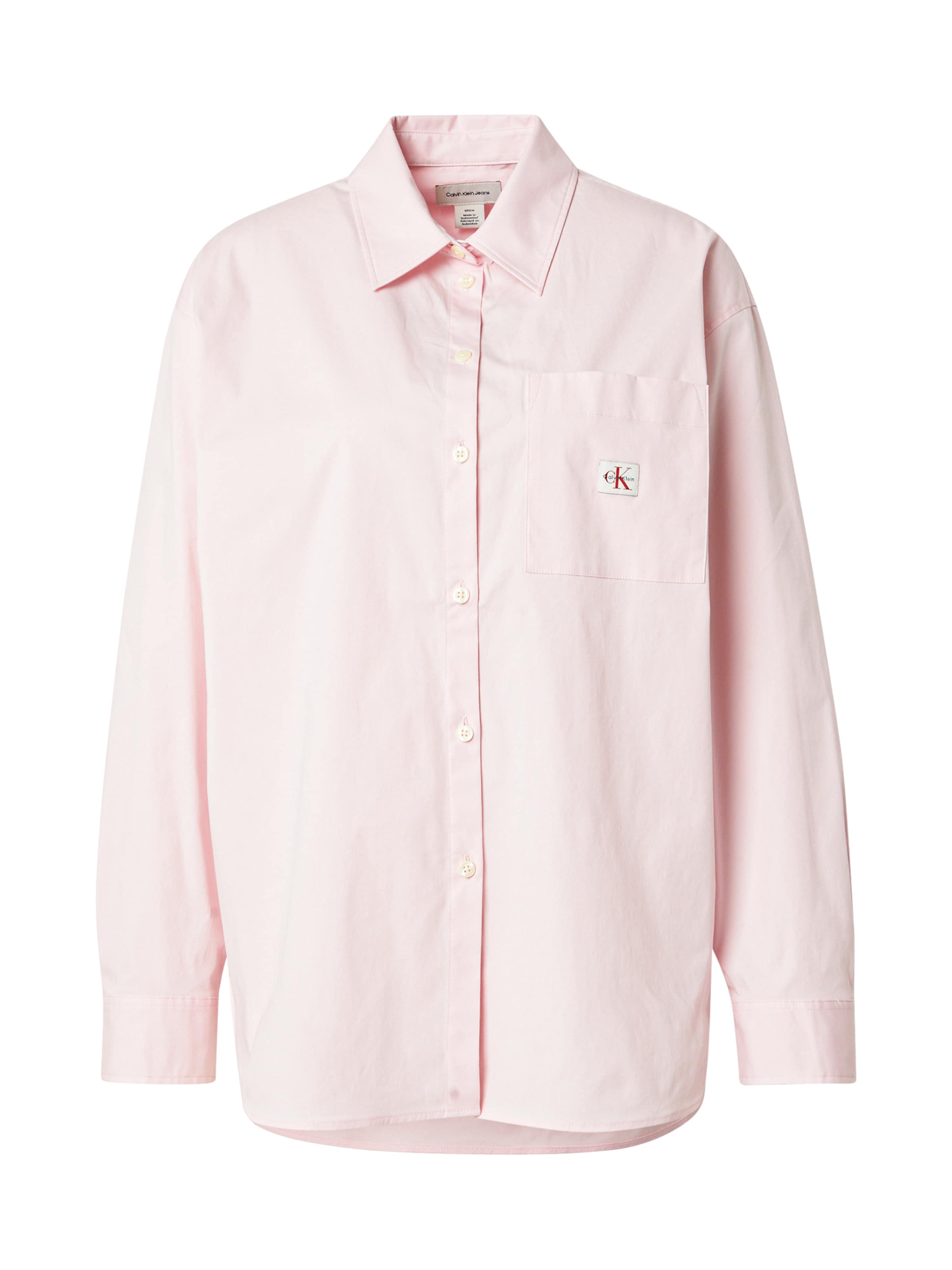 Calvin Klein Jeans Pluus, värv roosa: eest vaates