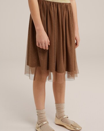 WE Fashion Sukně – hnědá