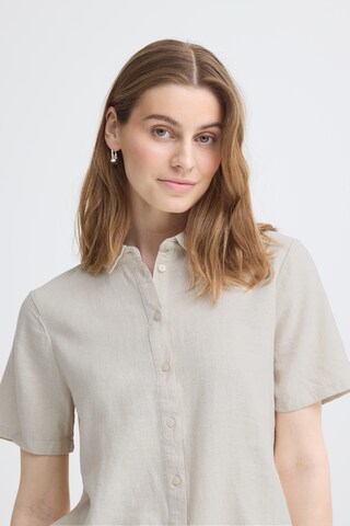 ICHI Bluse 'LINNO' in Beige