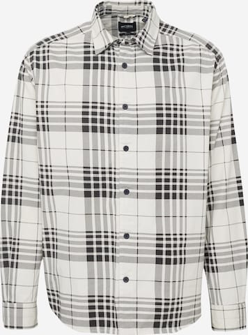 Only & Sons Button Up Shirt in White: front