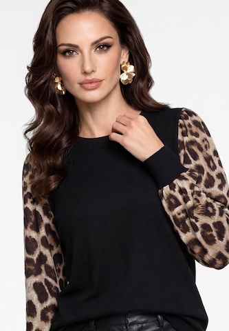 faina - Sweatshirt 'Casual' em preto