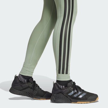 ADIDAS PERFORMANCE Skinny Παντελόνι φόρμας 'Optime' σε πράσινο