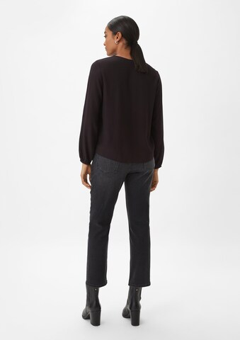 comma casual identity Blouse in Zwart: terug