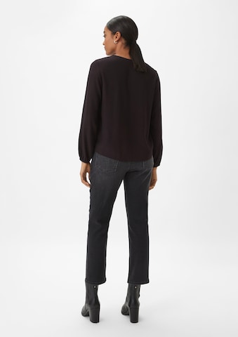 comma casual identity Blouse in Zwart: terug