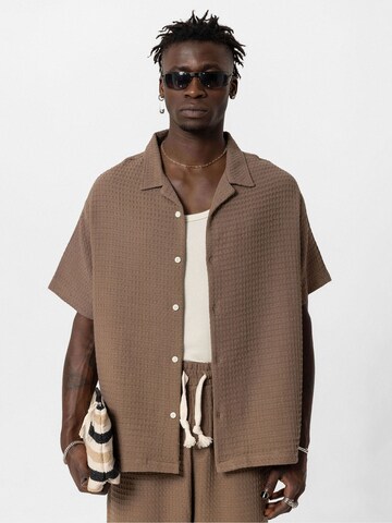 VAMOS CLO Comfort fit Sweatsuit 'Azalea' in Brown