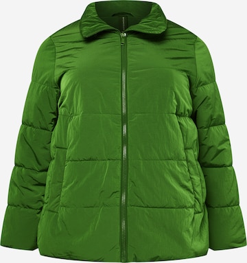 SAMOON Winter Jacket in Green: front