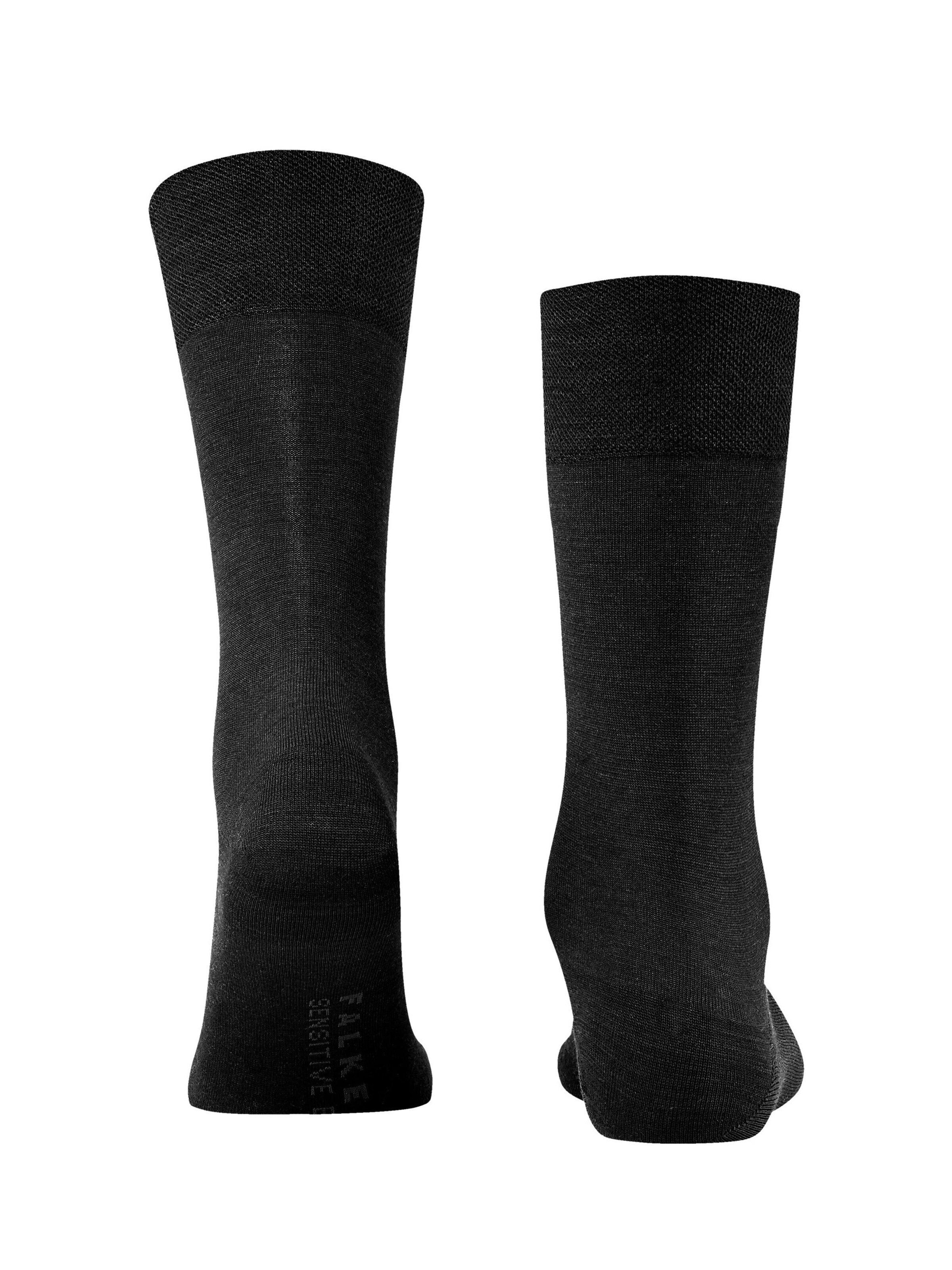 FALKE Socken 'Sensitive Berlin'‌‌‌‌‌‌‌‌‌ in Schwarz