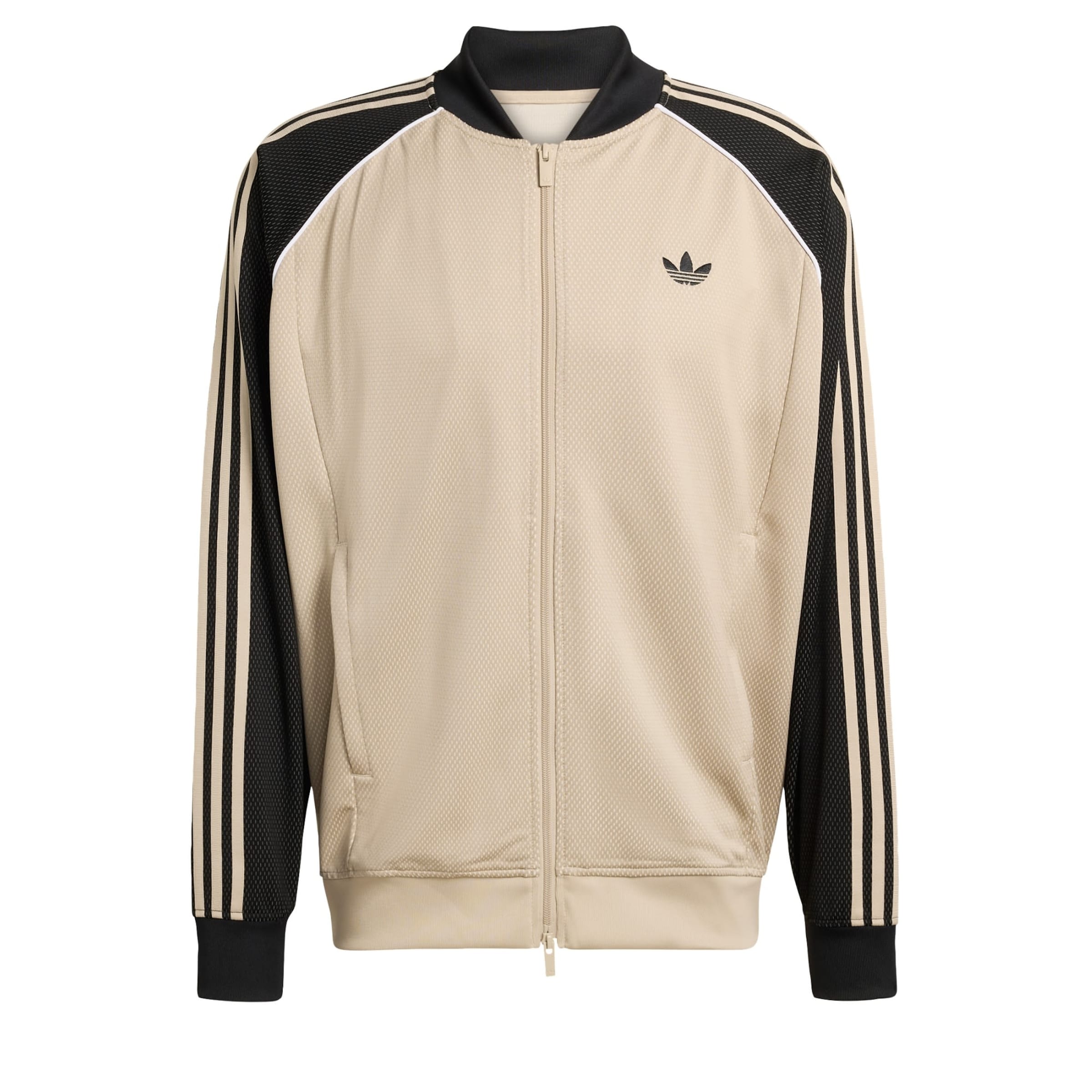 Giacca di felpa di ADIDAS ORIGINALS in beige: frontale