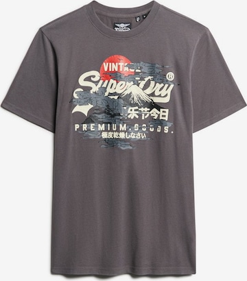 Maglietta 'Tokyo' di Superdry in grigio: frontale