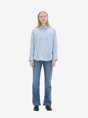 TOM TAILOR DENIM Blouse in Blauw