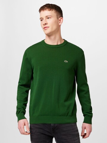 LACOSTERegular Fit Pulover - zelena boja: prednji dio