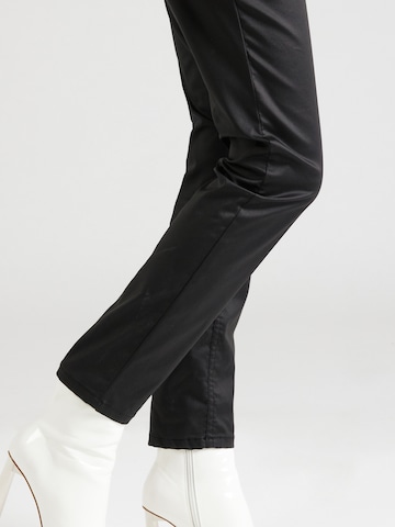 MORE & MORE Slimfit Jeans in Schwarz