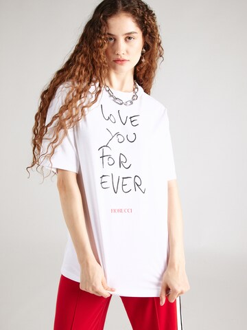 Maglietta 'LoveYouForever' di Fiorucci in bianco: frontale