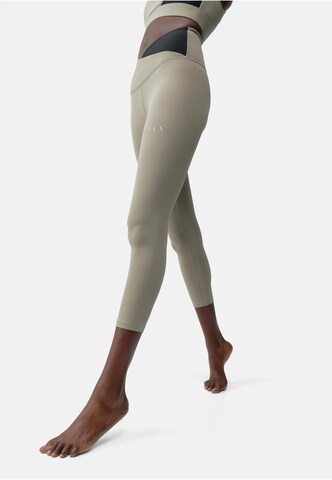 Born Living Yoga Skinny Leggings 'Cleo' in Beige: front