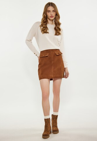 Gonna di DreiMaster Vintage in marrone