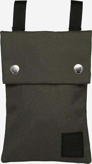 Samsoe Samsoe Schoudertas 'Cobett' in de kleur Olijfgroen / Zwart, Productweergave