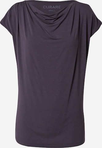 T-shirt fonctionnel CURARE Yogawear en bleu : devant