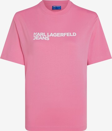 T-shirt KARL LAGERFELD JEANS en rose : devant