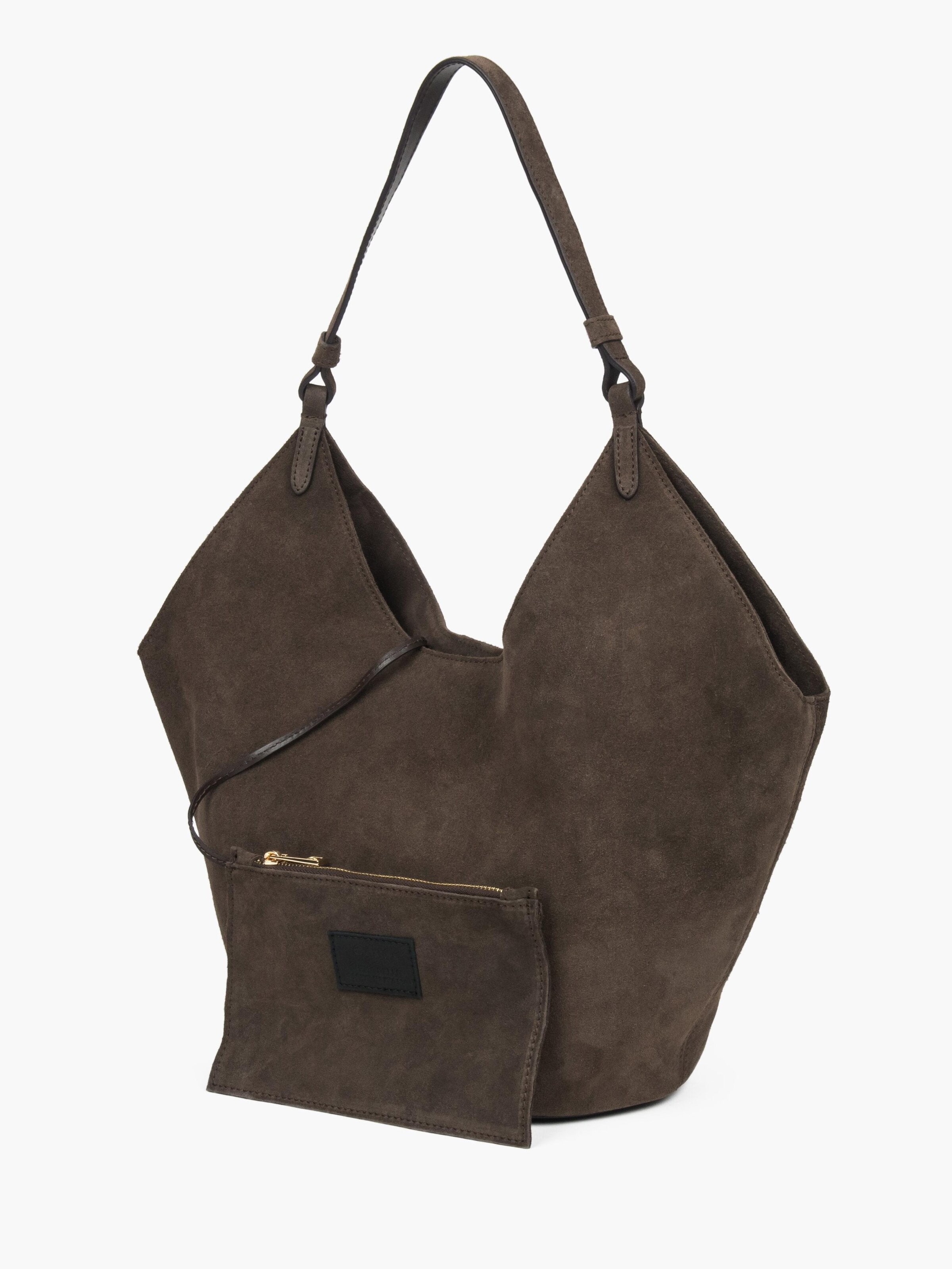 Estro Handtas '1361' in Bruin: voorkant