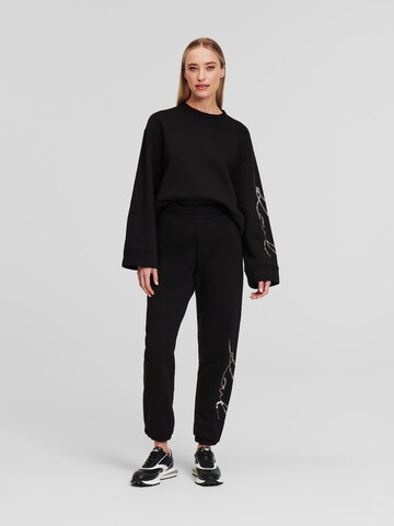 Karl Lagerfeld Loosefit Broek in Zwart