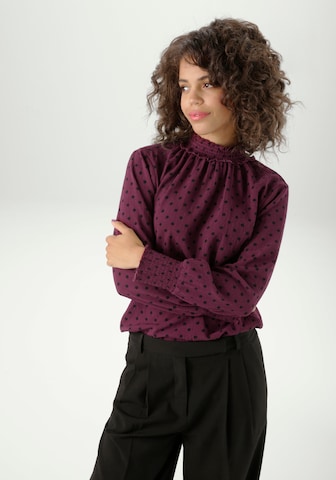 Aniston CASUAL Bluse in Rot: Vorderseite