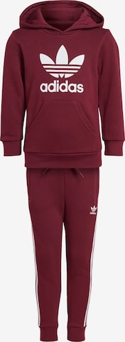 ADIDAS ORIGINALS Sweatsuit in Red: front