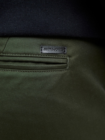 JACK & JONES Slimfit Παντελόνι τσίνο 'JJIMARCO JJBOWIE' σε πράσινο