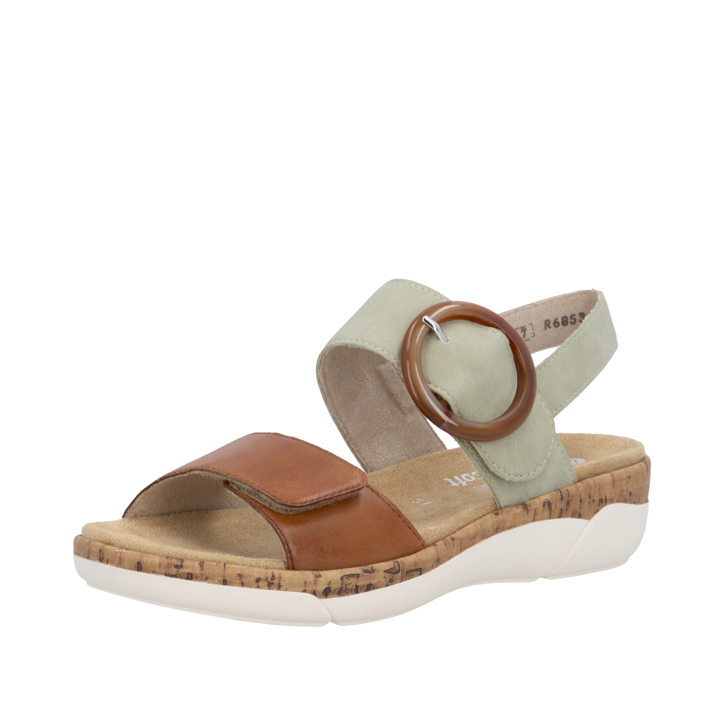 REMONTE Strap Sandals ' R6853 ' in Brown: front