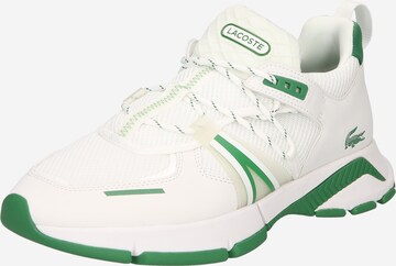 Baskets basses LACOSTE en blanc : devant