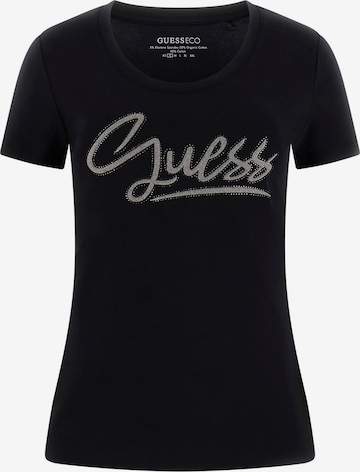GUESS T-Shirt in Schwarz: Vorderseite