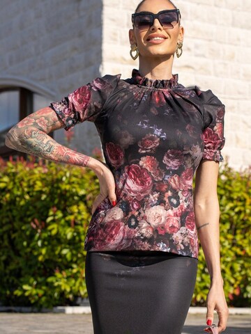 JIORO Bluse 'VINTAGE FLOWERS' in 