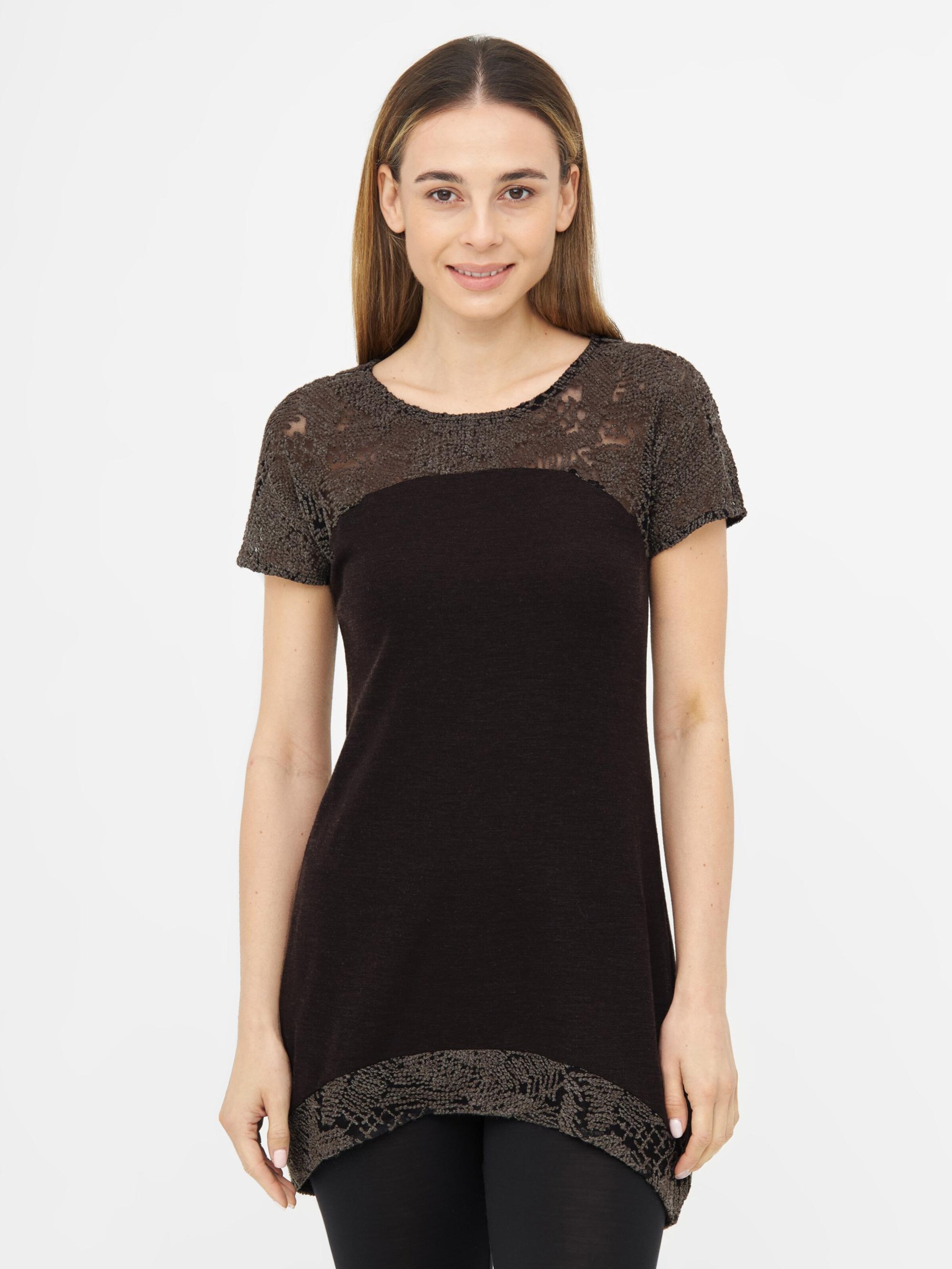 TOOche Shirt 'Brown Orchid' in Brown: front