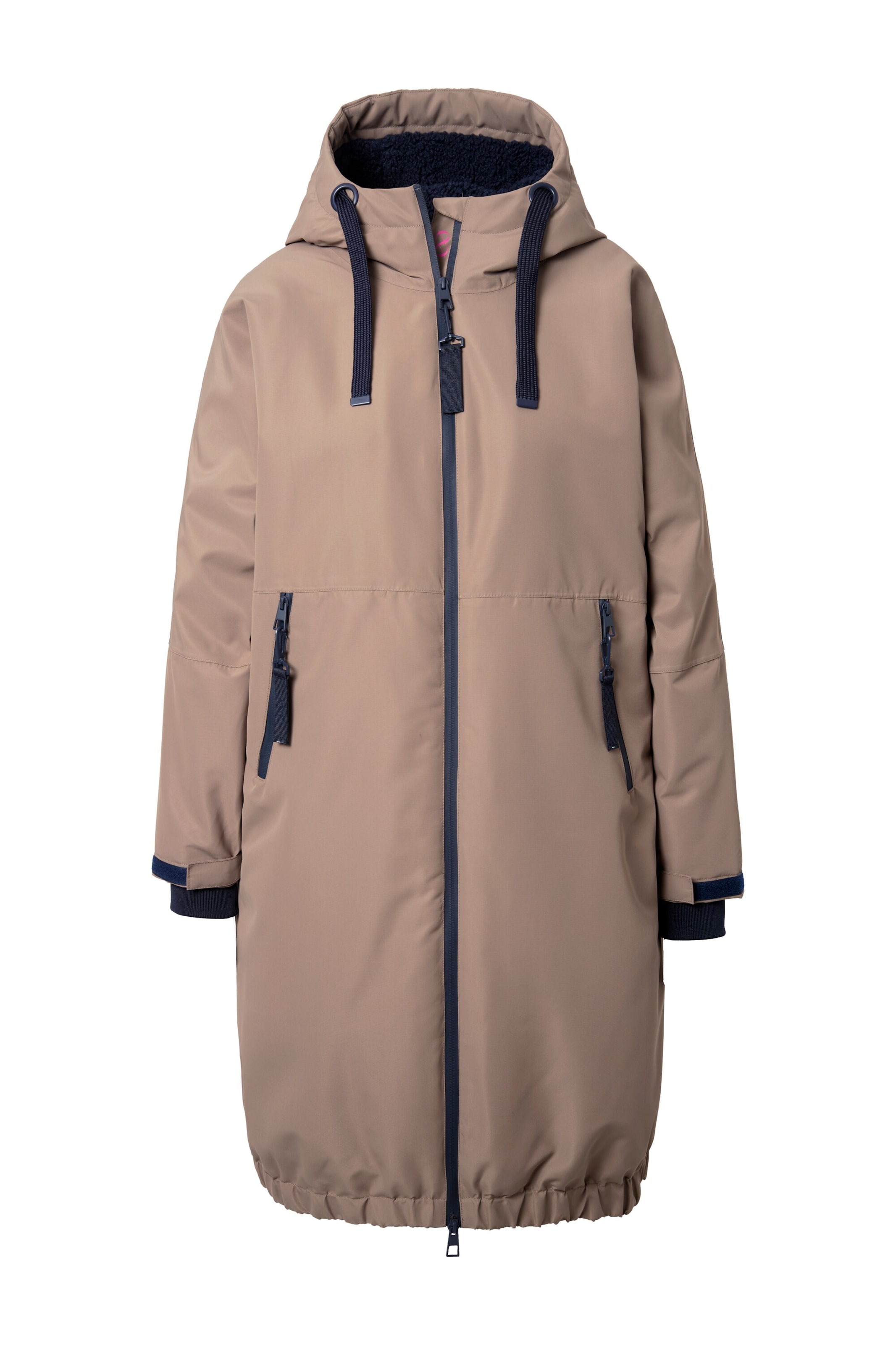 LAURASØN Functionele mantel in Grijs: voorkant