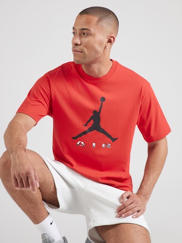 Tricou 'Brooklyn' de la Jordan pe roșu: față