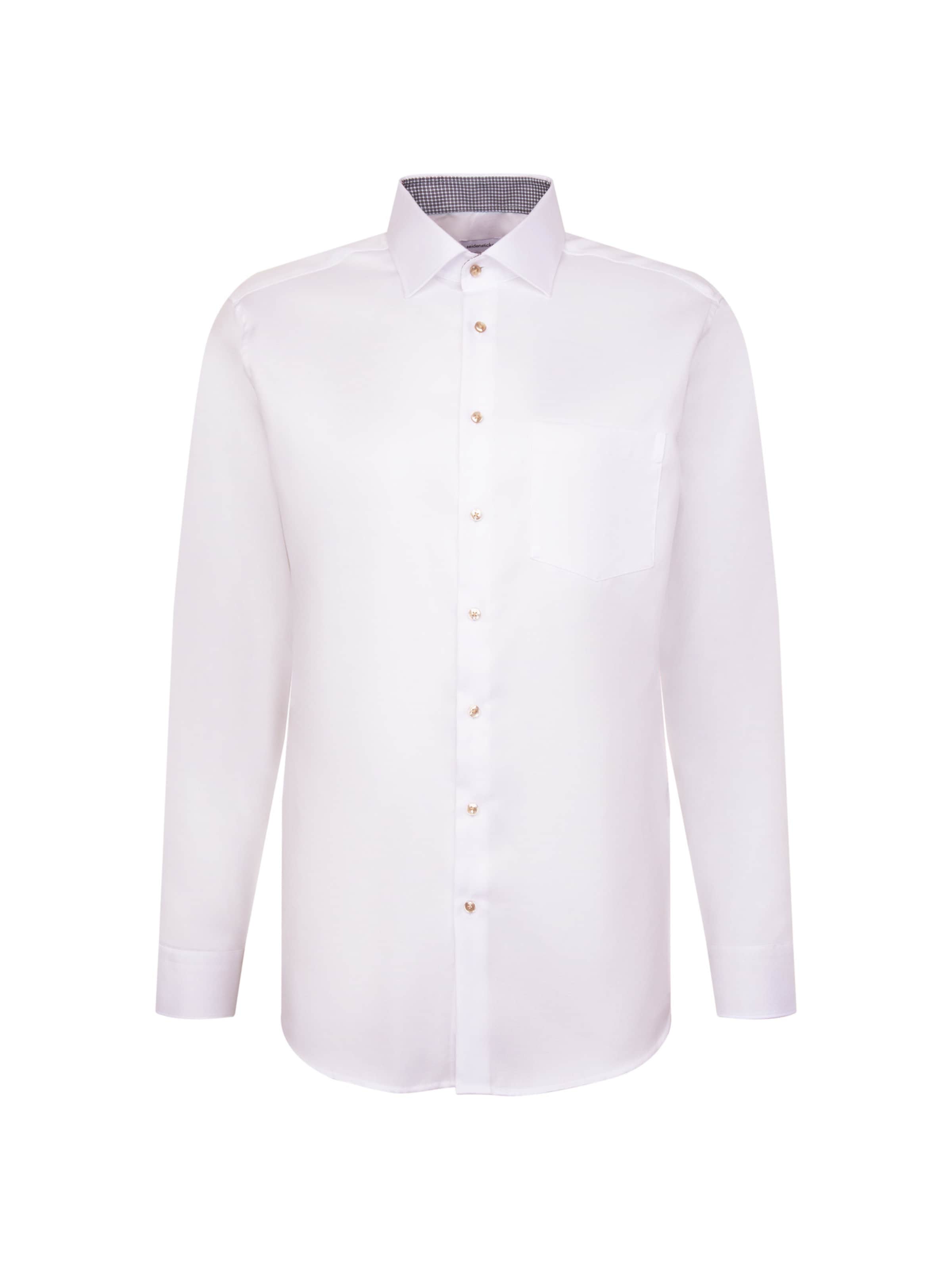 Chemise business 'SMART ESSENTIALS' SEIDENSTICKER en blanc : devant