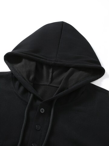 YOUTHUP Athletic Sweatshirt in Black