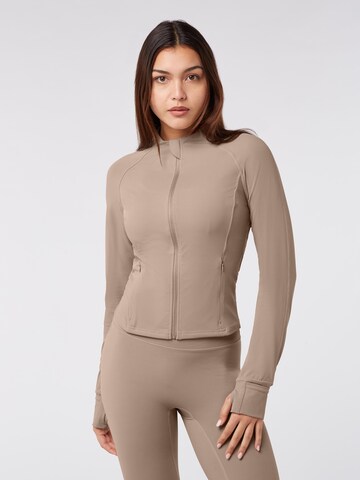 YO-GAYA Sportjas in Beige: voorkant