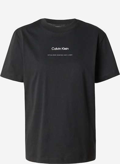 Calvin Klein Футболка в Черный / Белый, Обзор товара