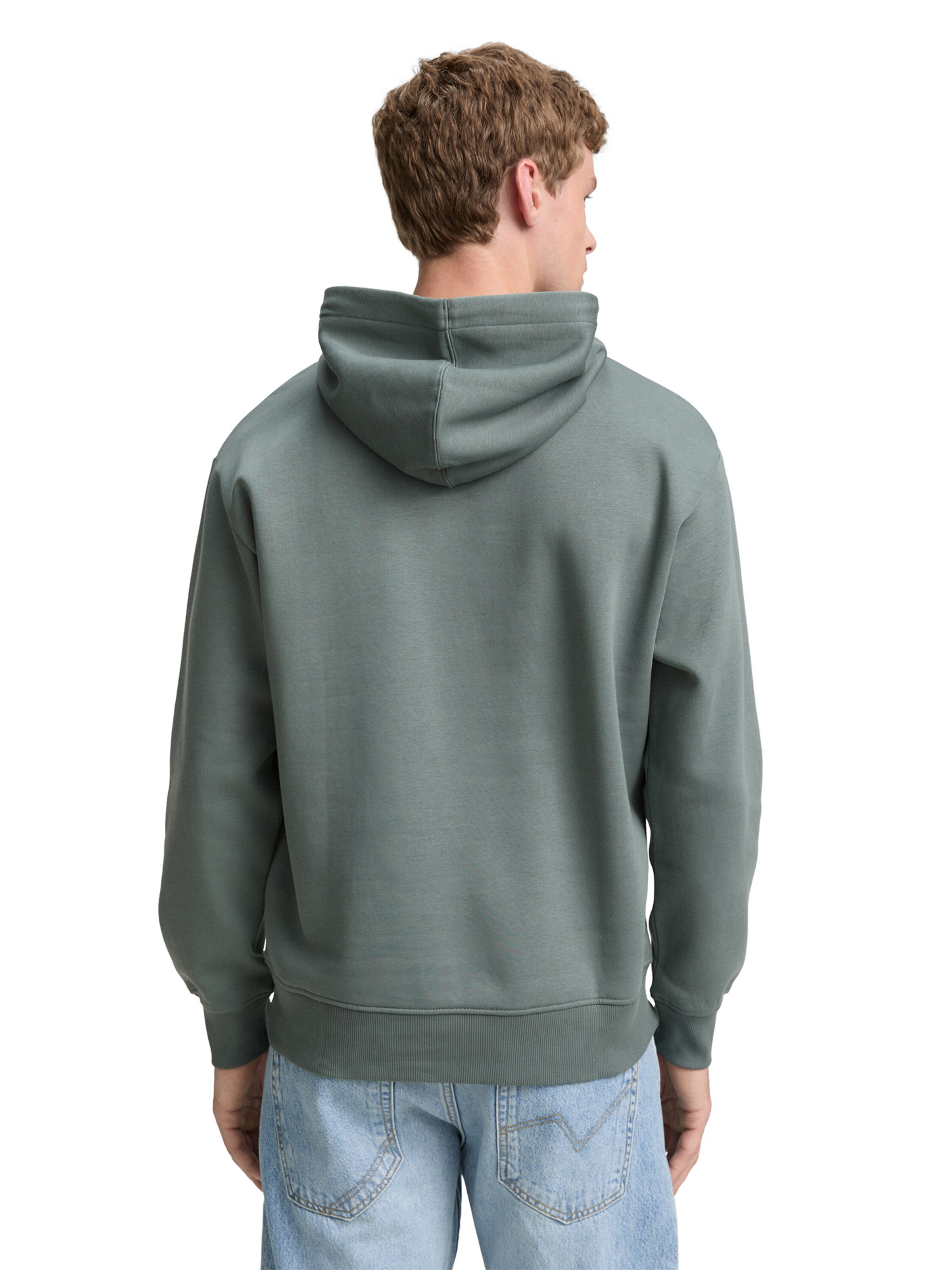 TOM TAILOR DENIM Sweatshirt in Green
