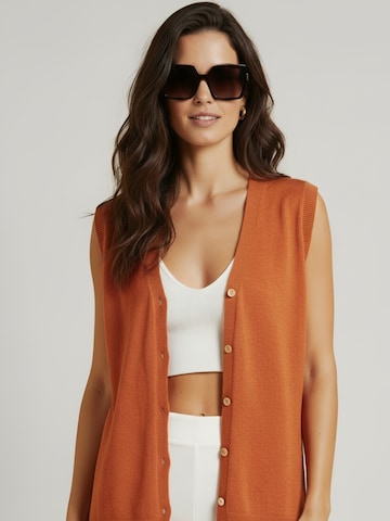 WEARABLE STORIES Trui 'Gilet manou' in Rood