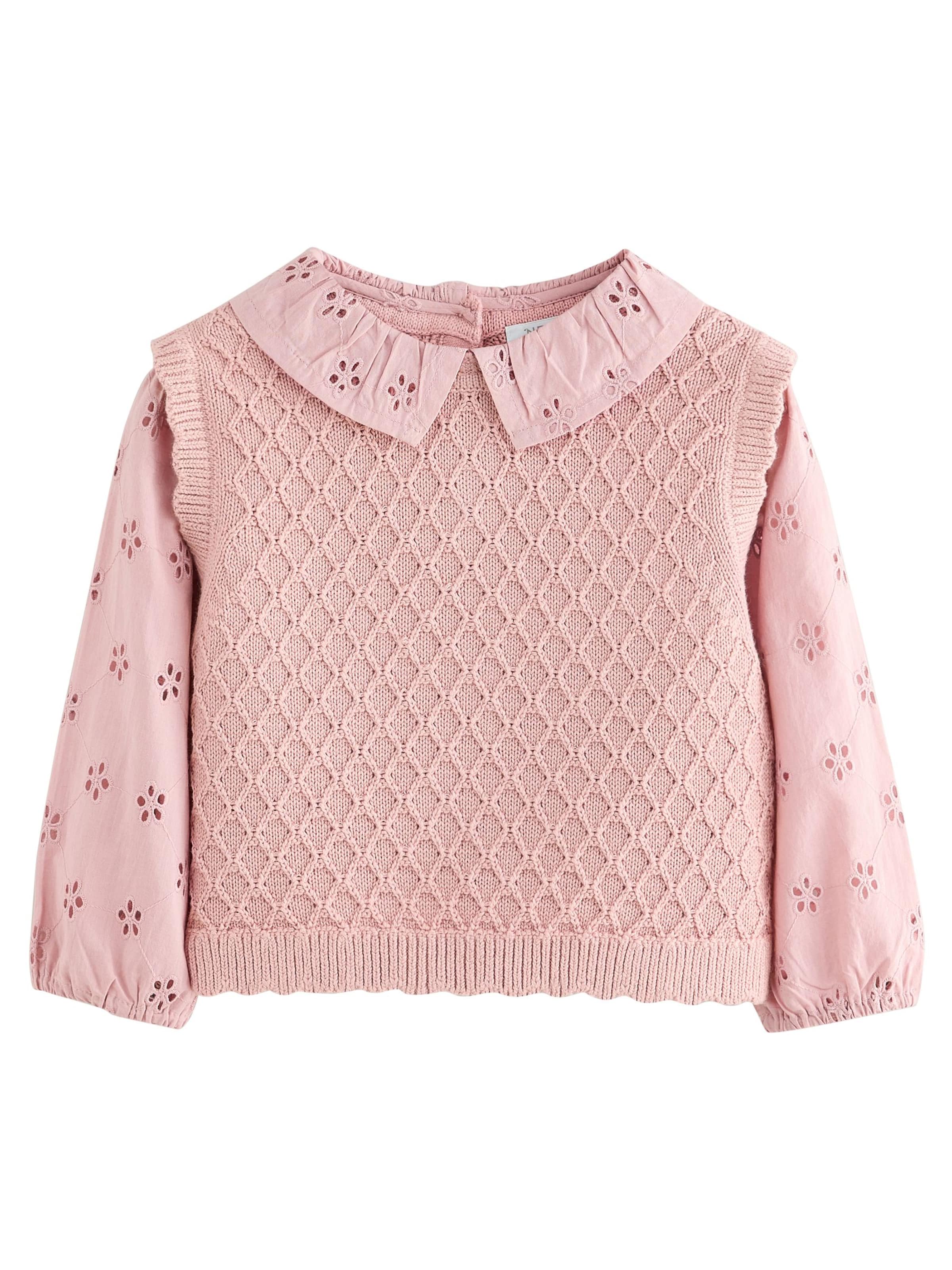 Pulover de la Next pe roz: față