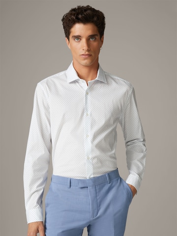 Coupe slim Chemise 'Stan' STRELLSON en blanc : devant