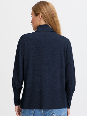 PULZ Jeans Trui ' PZSADIE Rollneck ' in Blauw