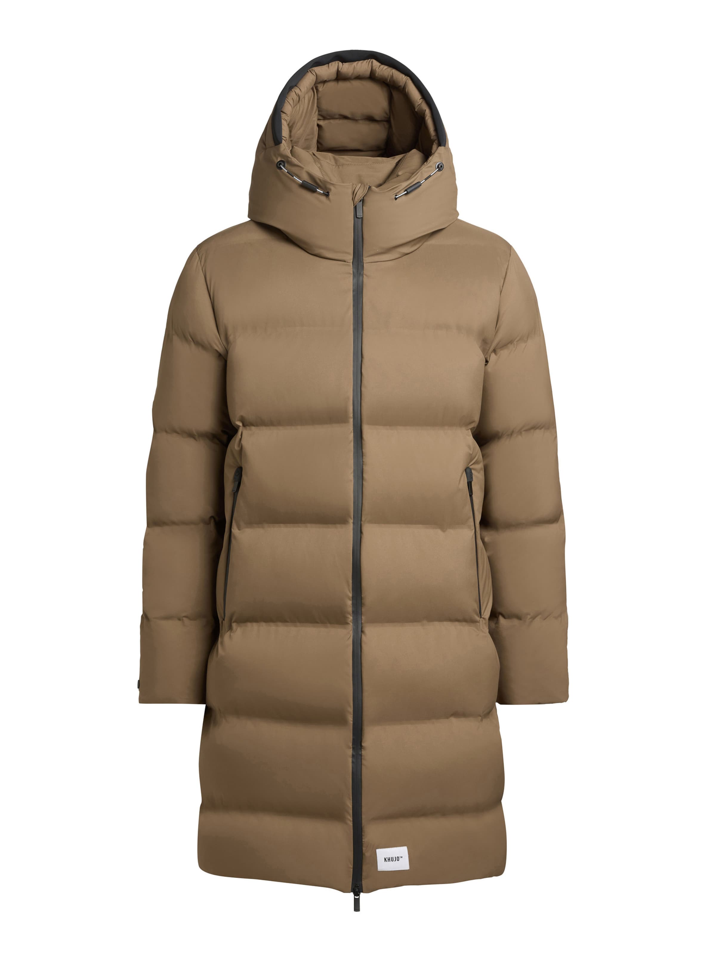 khujo Χειμερινό παλτό 'Caius 2' σε καφέ: μπροστά