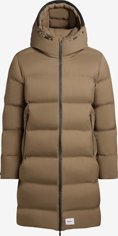 khujo Pitkä talvitakki 'Caius 2' värissä ruskea: etupuoli