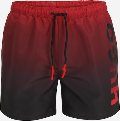 HUGO Uimashortsit 'RAY' värissä tulenpunainen / musta, Tuotenäkymä
