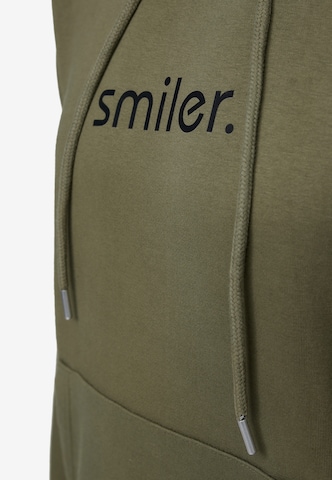 Sweat-shirt 'Happy' smiler. en vert