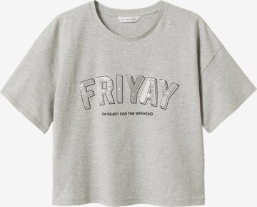 MANGO TEEN T-shirt i grå: framsida